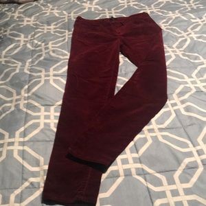 Corduroy Jeans - Burgundy